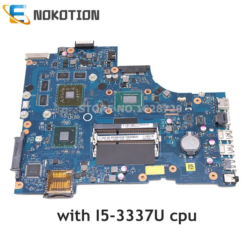 NOKOTION VAW11 LA 9102P 0C2GJ2 C2GJ2 для Dell inspiron 17R 5721 3721 материнская плата ноутбука SR0XL CN CPU