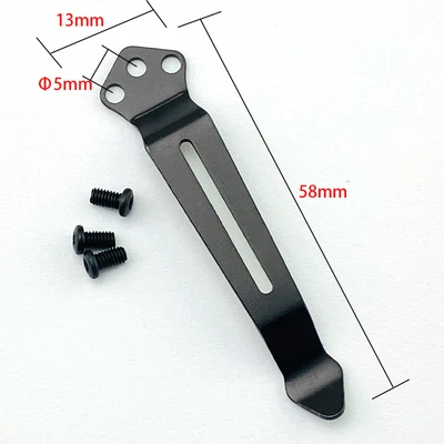 New Stainless Steel Back Clip for DIY Folding Pocket Knife Tool Accessories Custom Holder | Инструменты