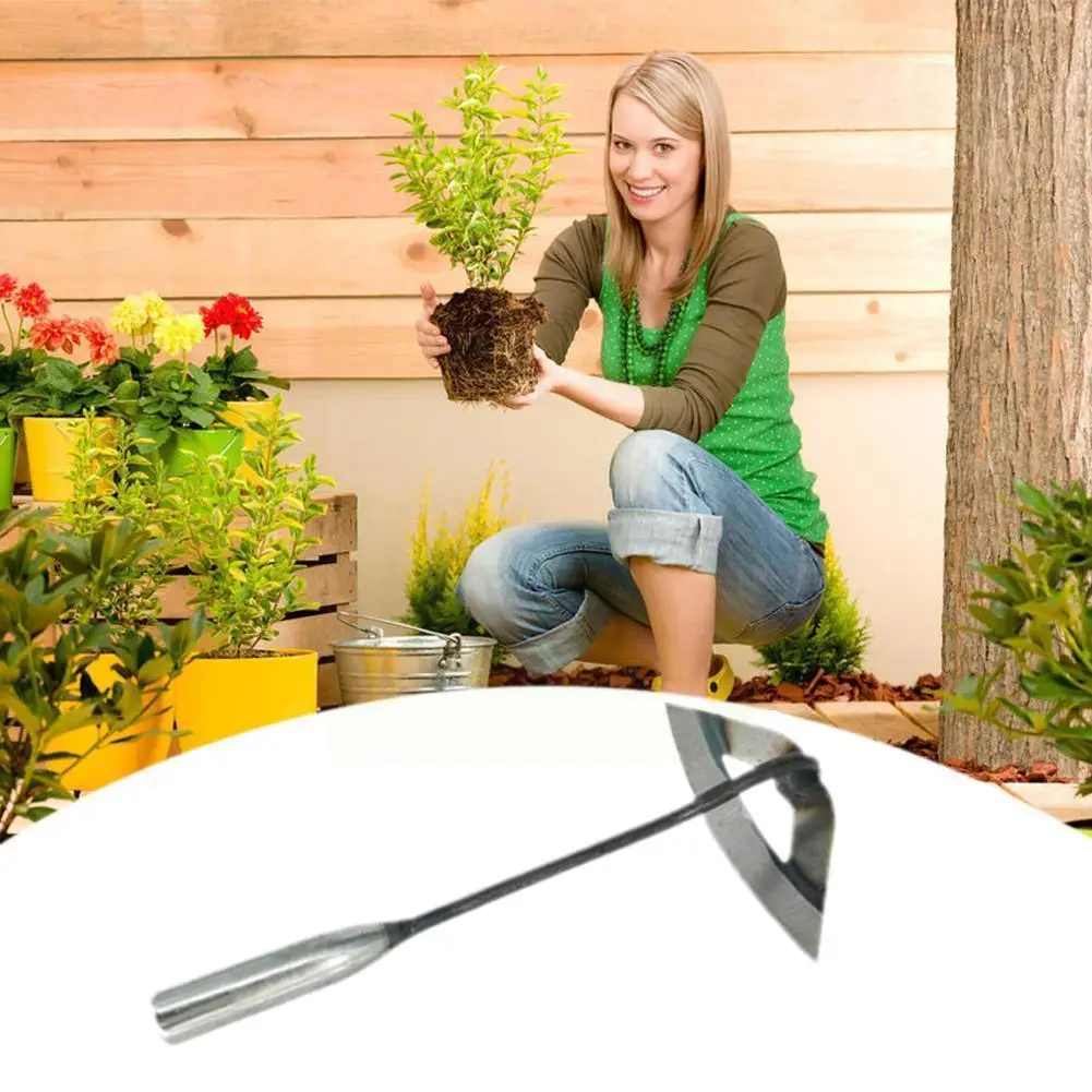 

New All-steel Hardened Hollow Hoe Handheld Weeding Farm Agriculture Planting Rake Planting Vegetable Weeding Accessories To G3j7