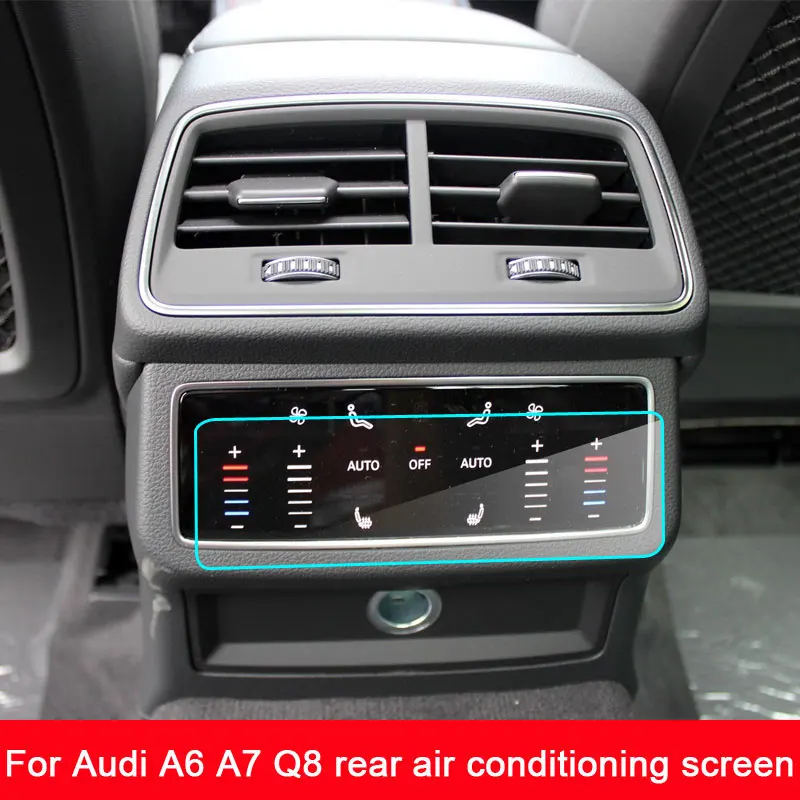 

screen protector for 2019 Audi A6 A7 Q8 rear air conditioning screen,9H hardness tempered glass screen protective film