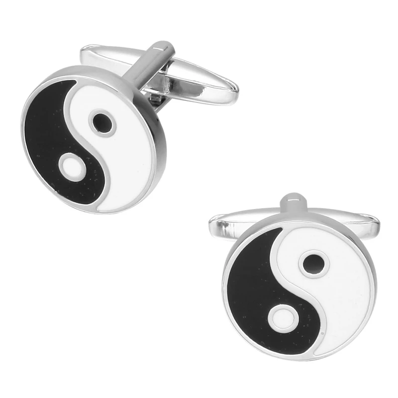 Популярные эмалированные запонки дизайн покера/футбола/гитары французские