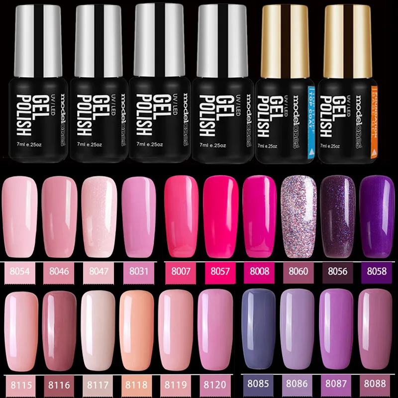 Modelones Фиолетовый Цвет УФ Гель лак отмачиваемый для ногтей долговечный