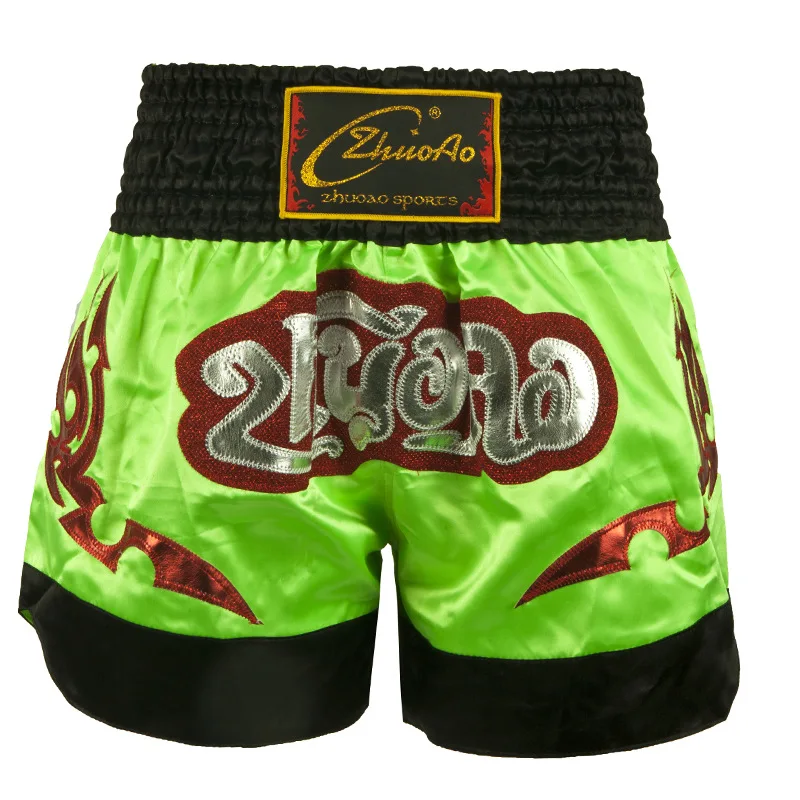 

Short Muay Thai Men's Boxing Pants Warehouse Clearance Kickboxing Shorts Kids Women Embroidery Patch Sports MMA Shorts XXS-XXXL