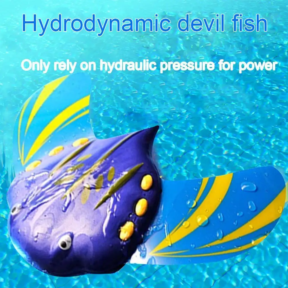 

Devil Fish Toys Water-Powered Pools Accessories Summer Bathtub Beach Underwater Gliders With Adjustable Fins Swimming Toys Kids