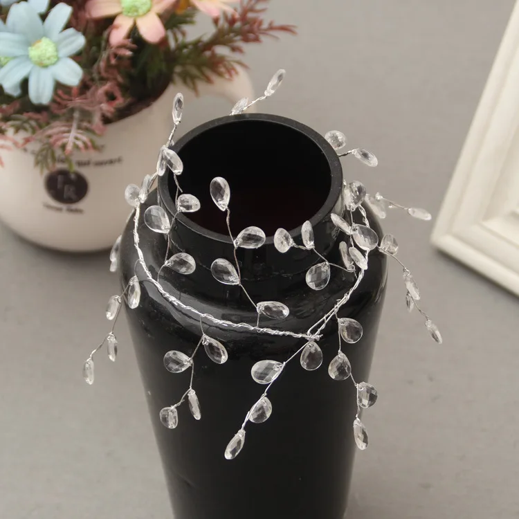 DIY длинная водяная капля 15 вилок акриловые бусины свадебные аксессуары ручной