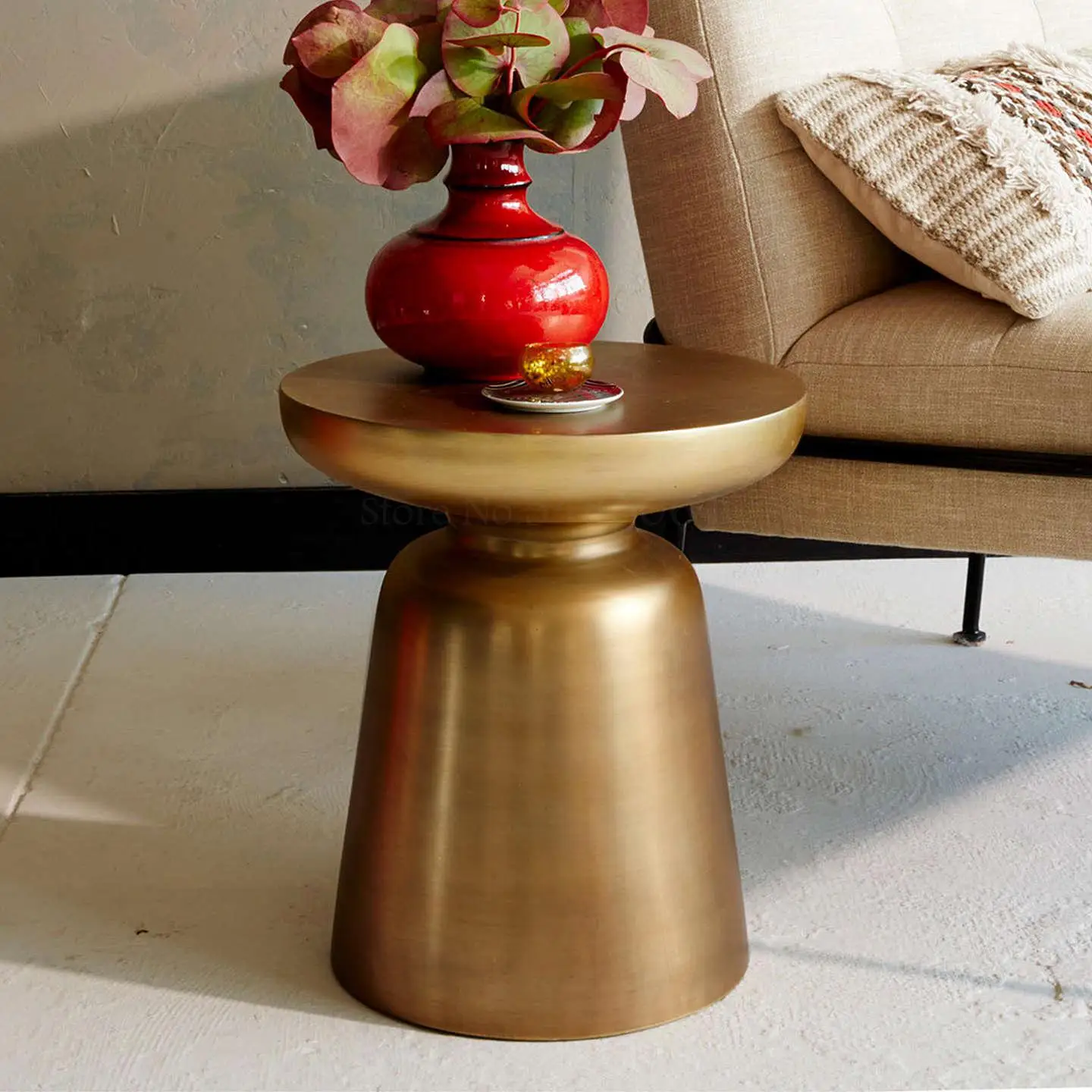 Прикроватный столик для спальни прикроватный маленький роскошный металлический