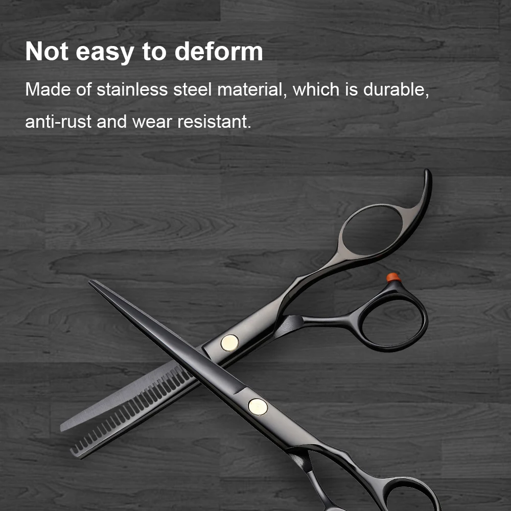 

Profissional Hairdressing Scissors Hair Cutting Scissors Set Barber Thinning Shears Comb High Quality Salon 6.0inch Multi-color