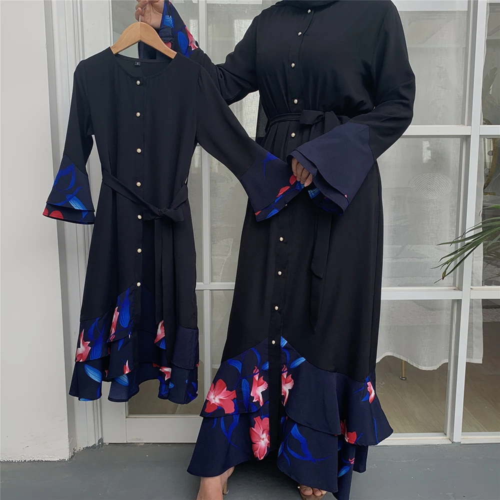 

Kaftan Dubai Kids Abaya Turkey Children Hijab Muslim Dress Abayas For Women Islam Caftan Qatar Oman Islamic Clothing Vestidos