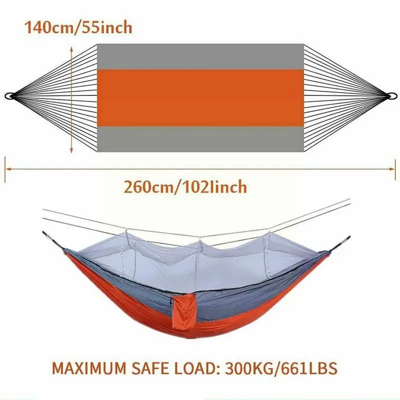

Nylon Mosquito Net Camping Hammock Outdoor Portable Quality to the Insect-proof of Sleep Net Mosquito Ensure N6I0