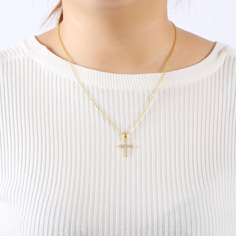 

Cross Christ Stainless Steel Fashion Jewelry Pendant Necklace for Men and Women Jewelry Hip Hop Party Gift