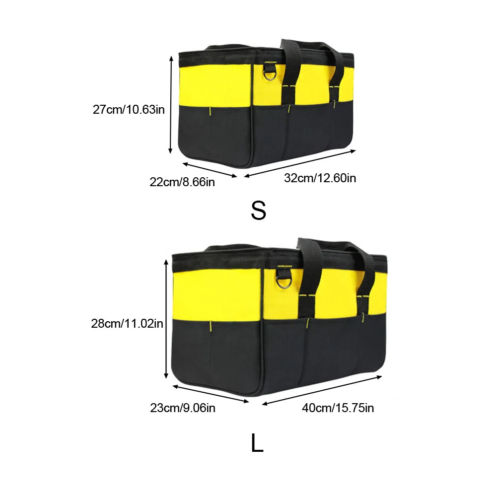 

Large Capacity Heavy Duty Instrument Organizer Woodworkers Wear Resistance For Electrican No Deformation Tool Bag Multifunction