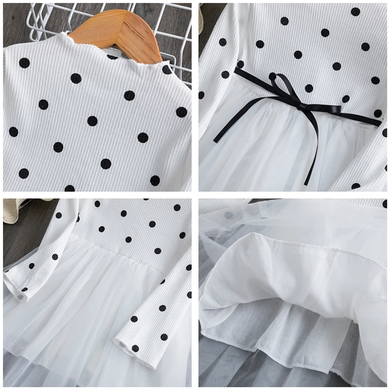 Детское Пышное Платье для девочки платье принцессы девочек одежда трикотажное с