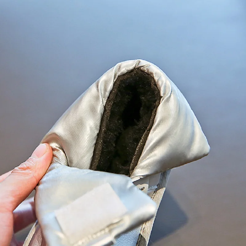 Ботинки для девочек коллекция 2019 года модные зимние ботинки малыша Детские