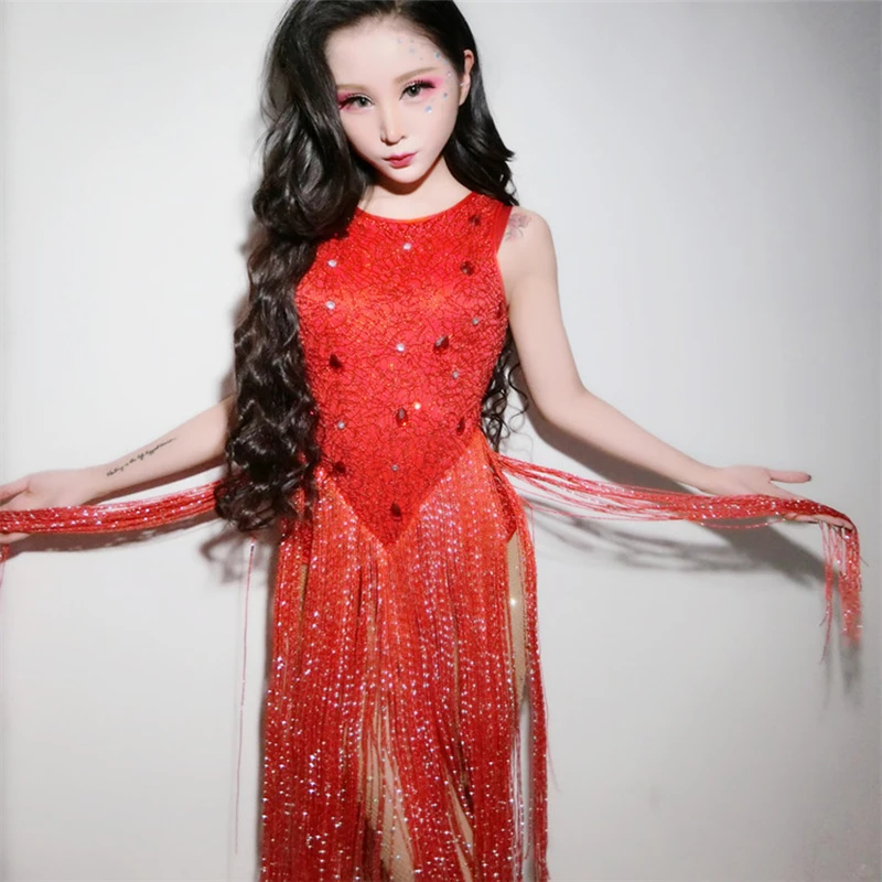 Женский костюм для ночного клуба ds DJ облегающий пикантный танцев в стиле джаз