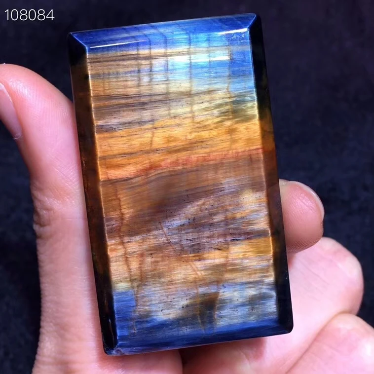 Сертификат натуральный синий Pietersite Chatoyant прямоугольная подвеска 51x31x9 мм для женщин и мужчин камень драгоценный камень Namibia AAAAA