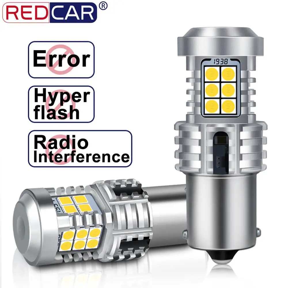 2 шт. Canbus Error Free 1156 BA15S P21W светодиодные лампы BAU15S PY21W авто не Hyperflash заднего сигнала