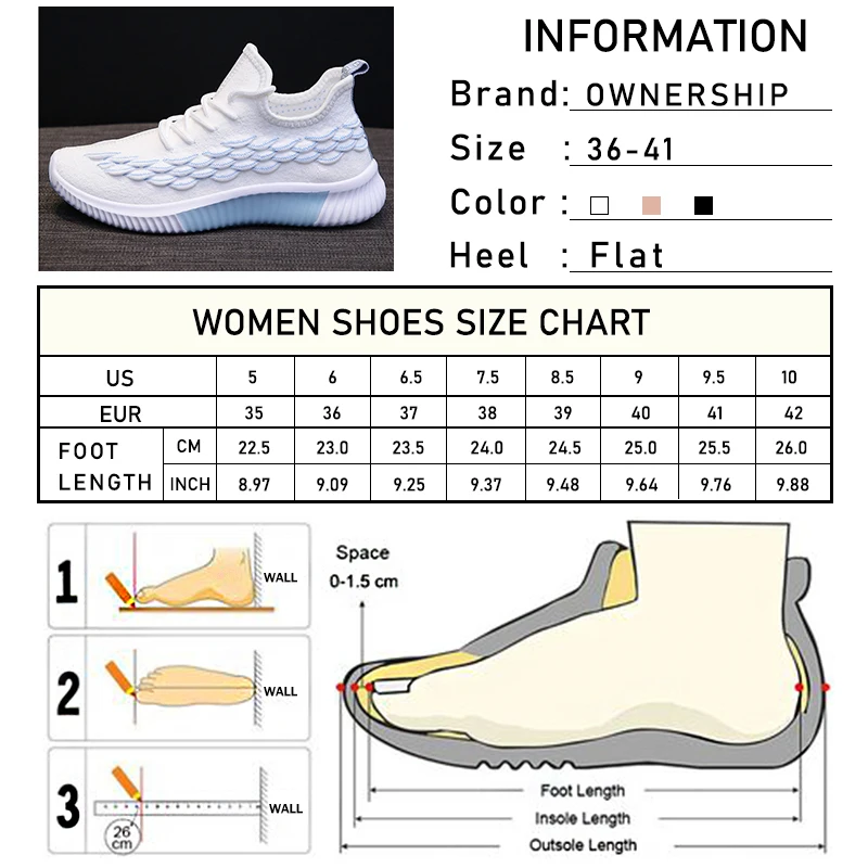 

2021 Women Sneakers Woman Running Shoes Female Vulcanized Women's Casual Flats Women Walking Shoes Ladies Summer Plus Size
