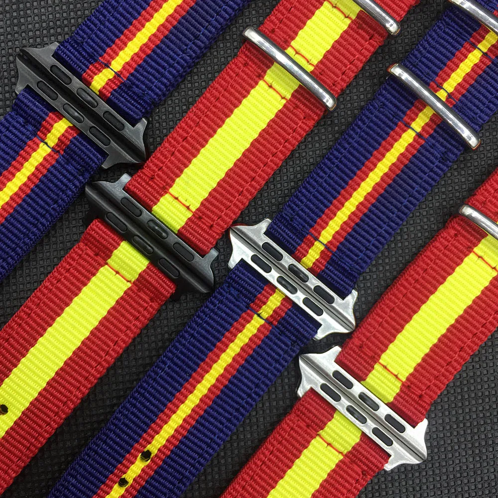 Watchband for Apple Watch 38mm 40mm 42mm 44mm Nylon Watch Strap Bracelet bands for iWatch Series 5 4 3 2 1 for Spain