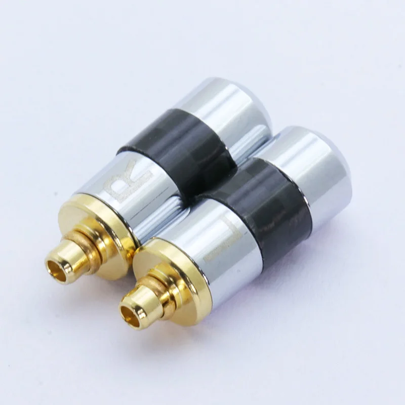 2 шт. штырек MMCX вилки разъем для Shure ED5 SE535 L/R позолоченные контакты с мм отверстие