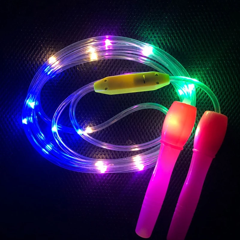 

8pcs Kids Light Up Jump Rope Skipping Rope Sports Toy Outdoor 17New