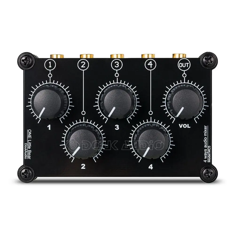Портативный 4 канальный линейный Миксер для студийной записи мини стереозвук