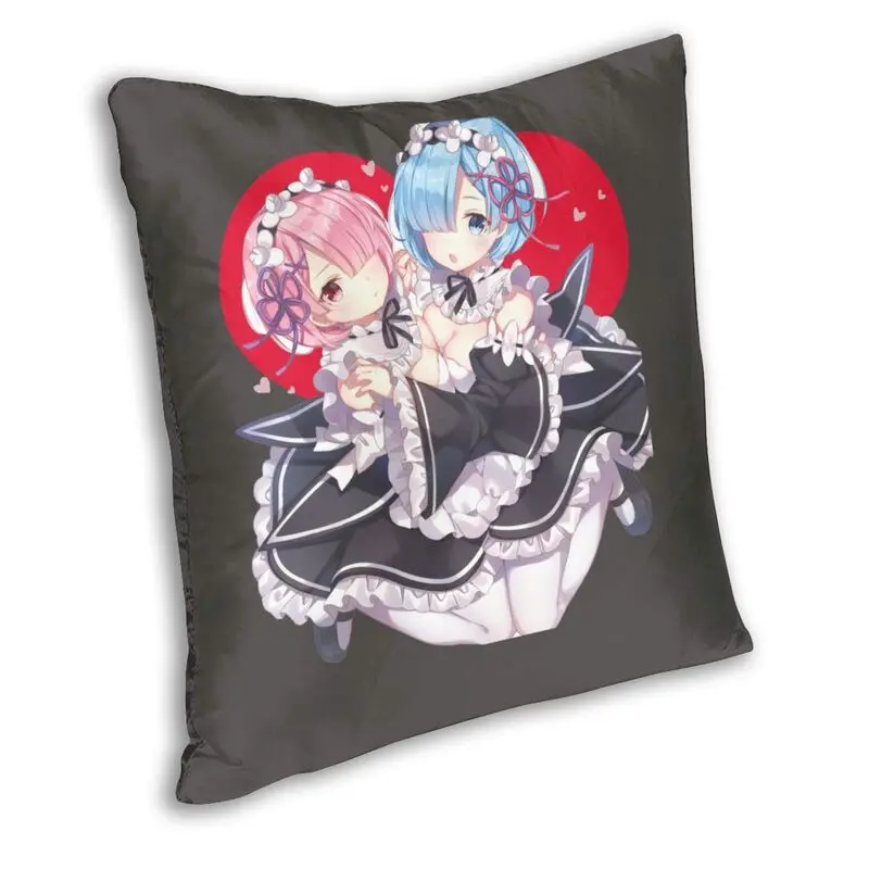 Мягкая классическая наволочка для диванных подушек RE Zero Ram And Rem домашняя