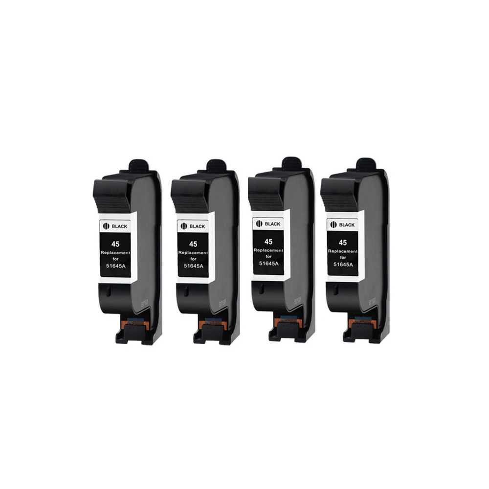 4х совместимый с hp45 45BK Картридж черными чернилами 51645A для CAD плоттера струйной