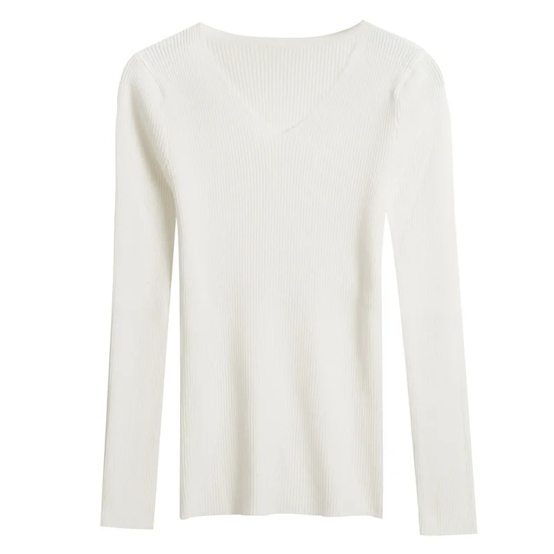 

Autumn/winter V knit long sleeved tights to keep warm undercoat with vintage sweate