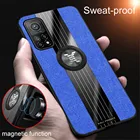 Автомобильный магнитный держатель, тканевый чехол с кольцом для Xiaomi Mi 10 T Pro 5G, для Xiomi MI10T Lite 10 T, легкая подставка, ткань из плексигласа