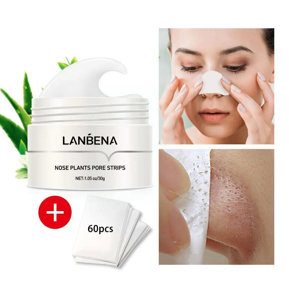 

LANBENA Blackhead Remover Nose Deep Cleansing Face Acne Skin Mask Dots Peeling Care Pore Strip Black Mask Tearing Treatment P9L9