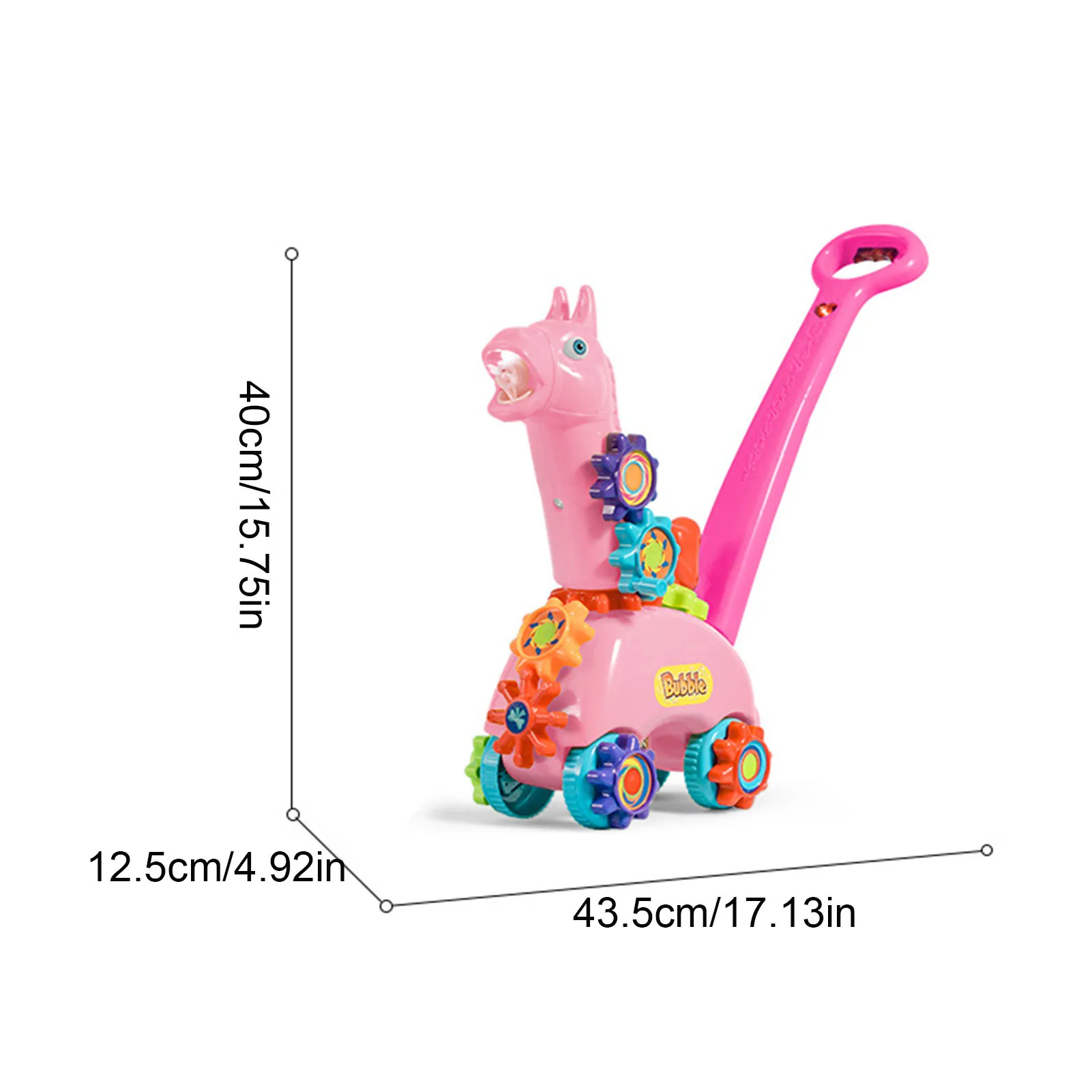 

Bubble Lawn Mower Electronic Fun Kids Bubble Blower Machine Outdoor Toy Blowing Bubble Game