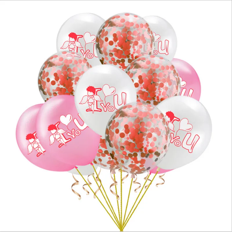 

10PCS12 Inch Latex Balloons Cupid Love Valentine's Day Party Wedding Celebration Layout Anniversary Decoration Items