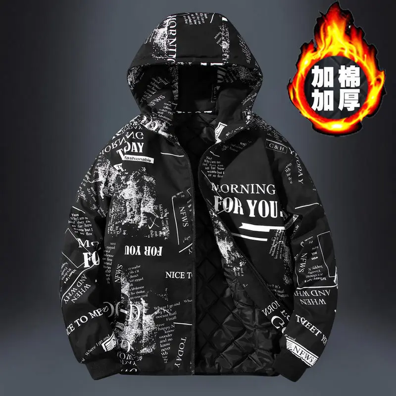 

ZOGAA New Men's Hooded Zipper Sweatshirt Personality Letter Print Hoodie Casual Loose Fashion Streetwear Hip Hop Harajuku Men's