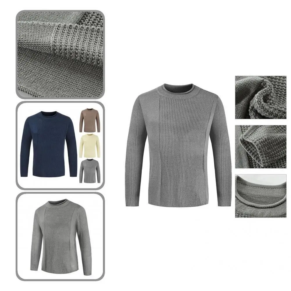 

Great Autumn Sweater Wear-resistant All Match Leisure Male Knitted Sweater Men Sweater Winter Sweater