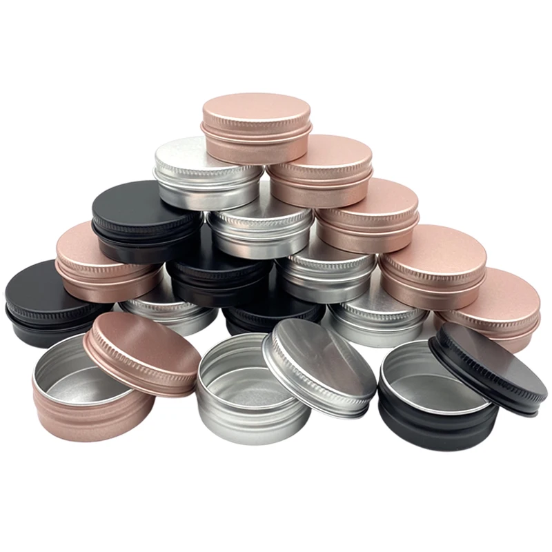 

100pcs 5/10/15/30/50/60g aluminum can, candle jar,cream can, conditioner, eye cream tin can, cosmetic container