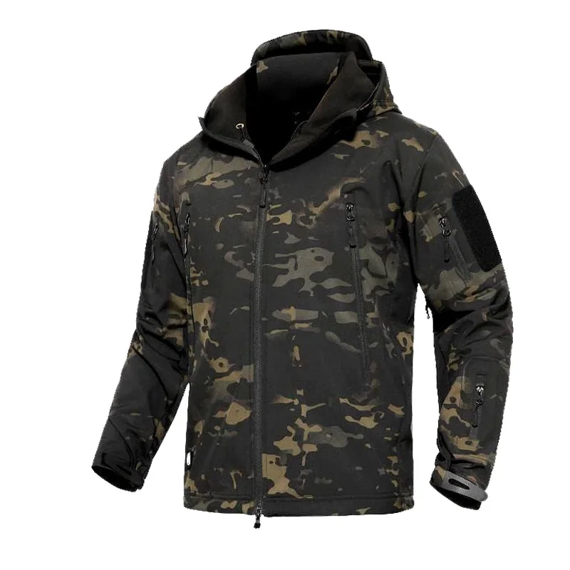 

Military Jacket Men Winter Camouflage Tactical Waterproof Windbreaker Hooded Male Camo Coat Plus Size 5XL Bomber Army Jacket Men