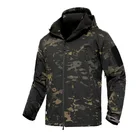 Куртка-бомбер мужская зимняя камуфляжная, водонепроницаемая, с капюшоном, размеры до 5XL, размера плюс