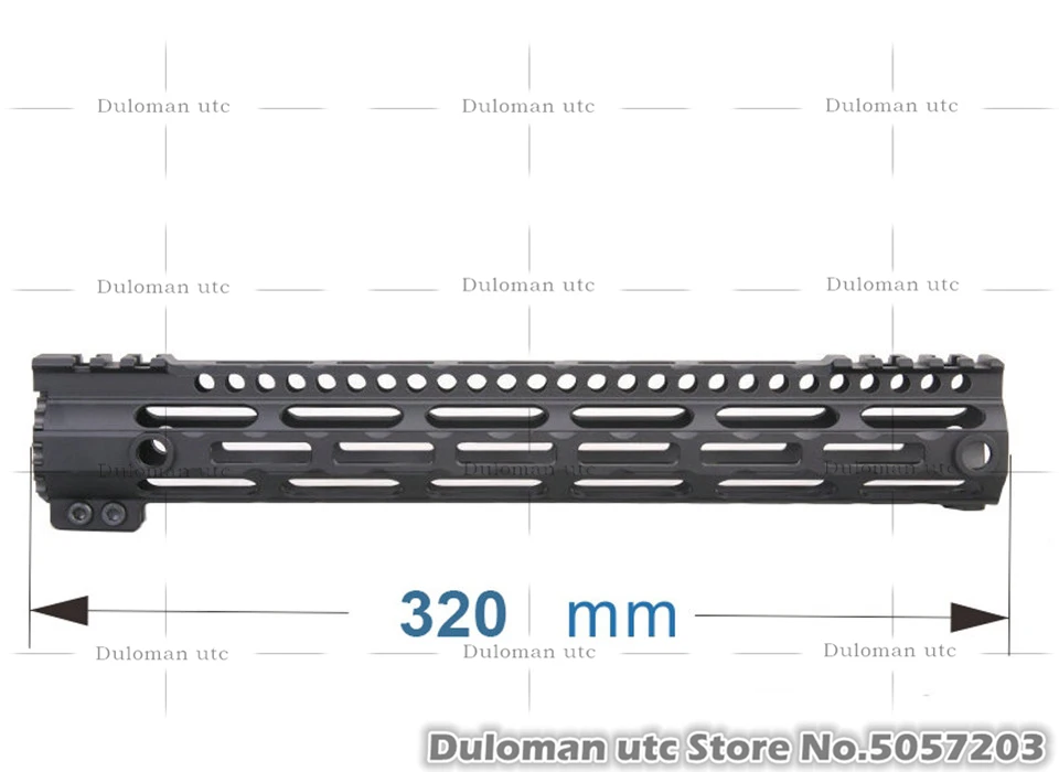 Duloman utc MI M-LOK ультра легкий свободный поплавок Handguard Тактический CNC 12,5 дюймов поручень для страйкбола AEG/GBB винтовки