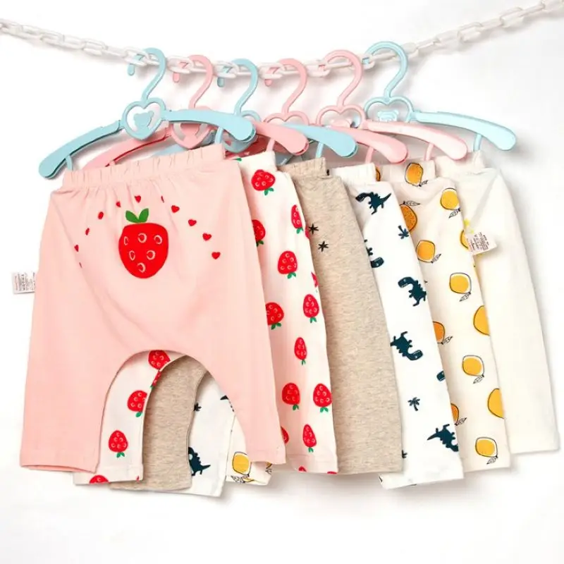 Штаны детские хлопковые в стиле унисекс мультяшный рисунок леггинсы для