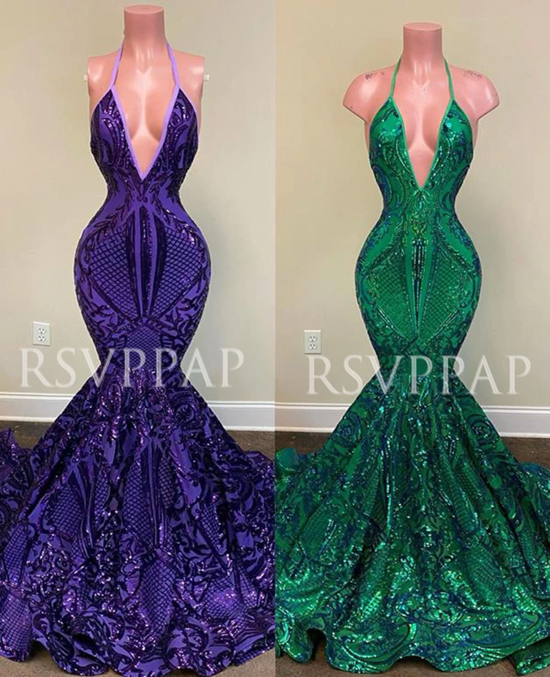 Длинное платье для выпускного вечера 2021 сексуальное с глубоким v образным