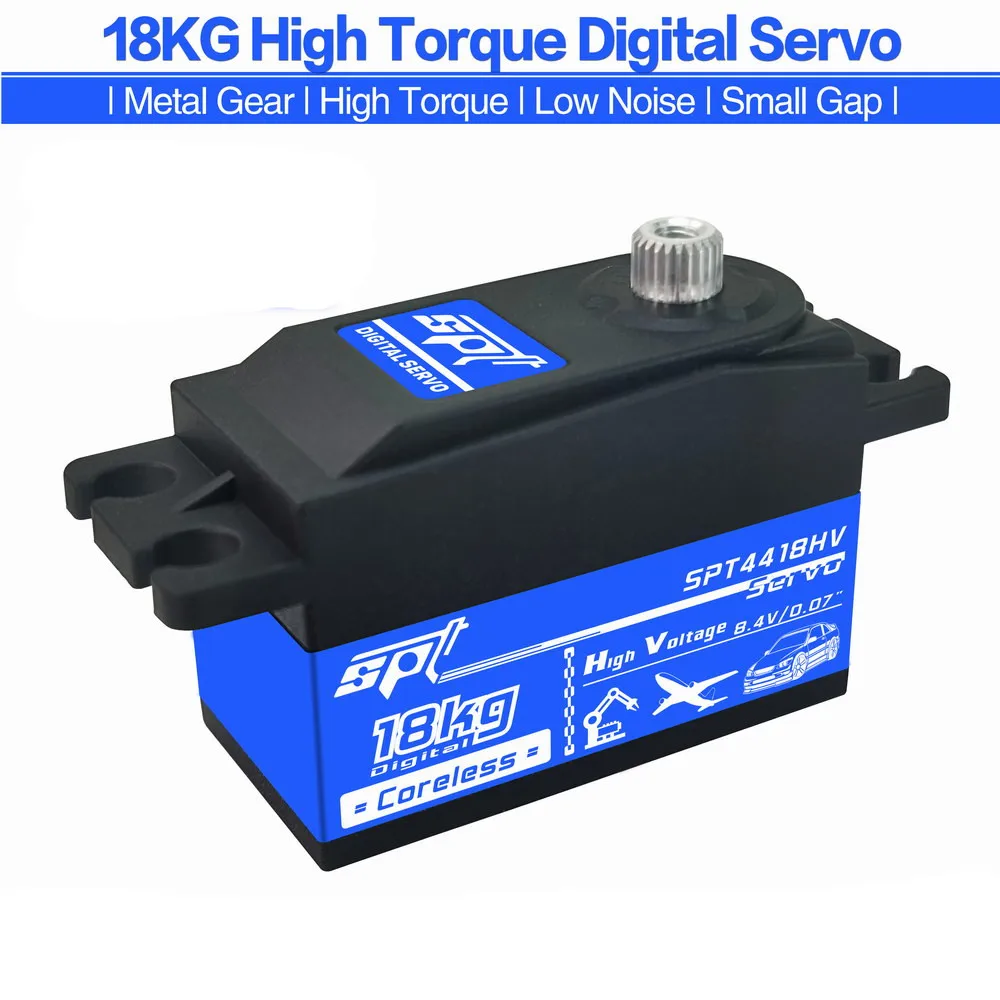 SPT SPT4418HV 18 кг цифровой сервопривод с высоким крутящим моментом 180 градусов для