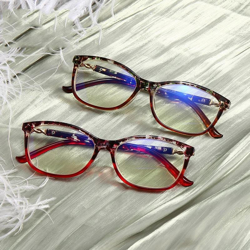 Брендовые Модные женские очки для дальнозоркости с защитой от синего света