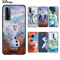 soft cover olaf snowman frozen for huawei p smart 2021 2020 z s mate 40 rs 30 20 20x 10 pro plus lite 2019 phone case