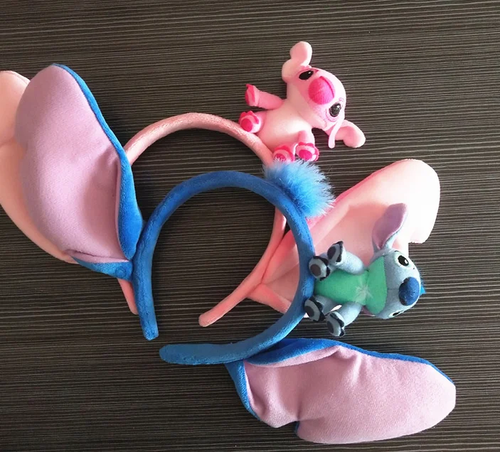 Новый милый костюм Лило Ститч с розовыми ушками повязка на голову для косплея