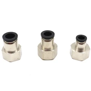 Фитинг для воздушной трубы PCF, латунный соединительный шланг с наружной резьбой 4-12 мм, вставка в 18, 14, 38, 12 дюйма, с внутренней резьбой, 1 шт.