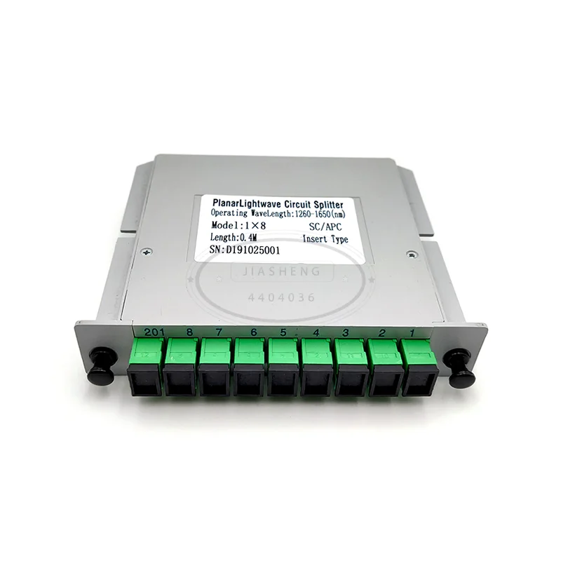 SC APC PLC 1X8 волоконно оптический разветвитель FTTH с плоский волновой Тип