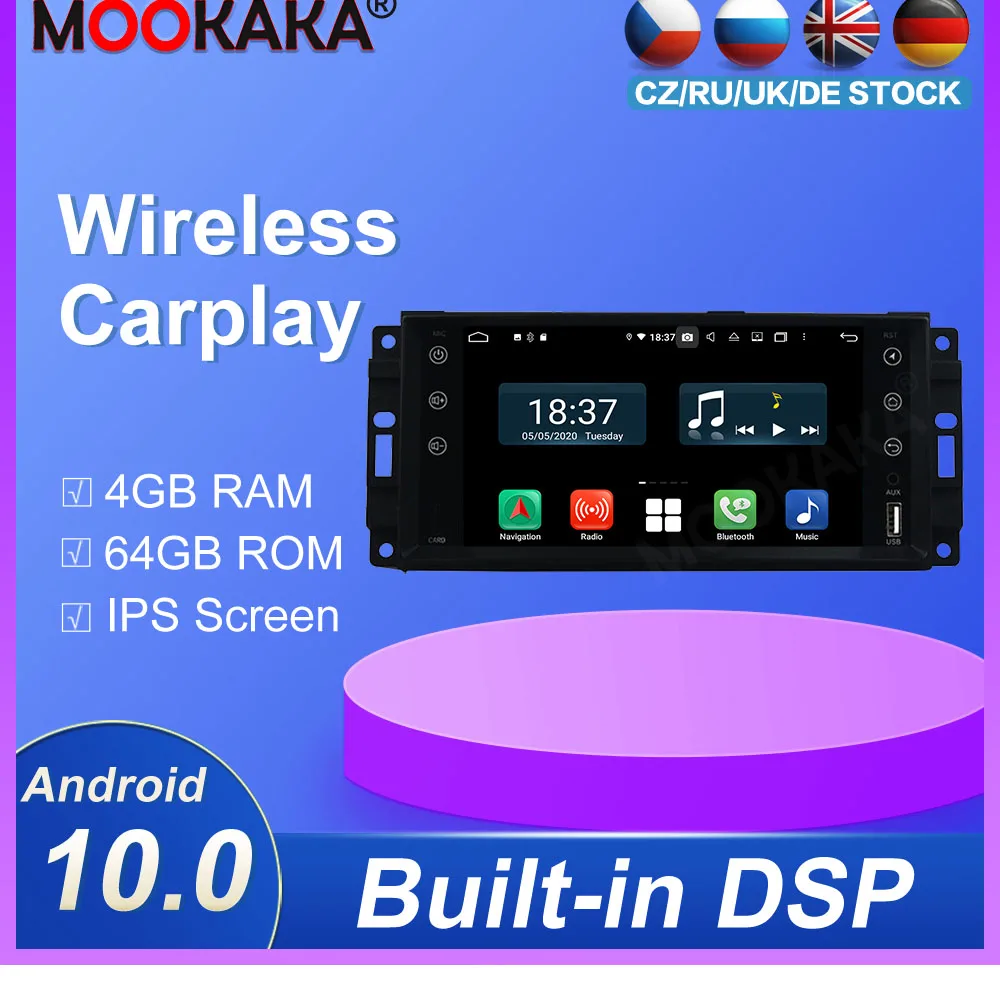 Carplay 64 Android10.0 System Car Ultimedia DVD Player For Jeep Compass Wrangler universla GPS Auto Audio Radio Stereo Head Unit Carplay 64 Android10.0 System Car Ultimedia DVD Player For Jeep Compass Wrangler universla GPS Auto Audio Radio Stereo Head Unit