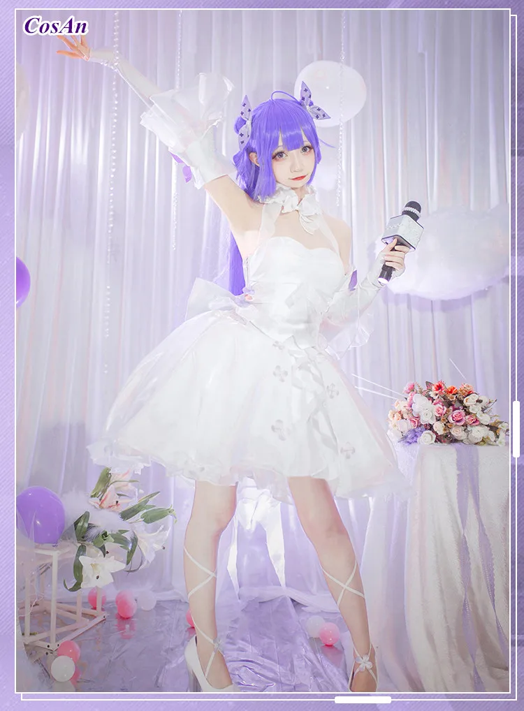CosAn Game Azur Lane HMS Unicorn Косплей Костюм Высокое качество Прекрасное белое