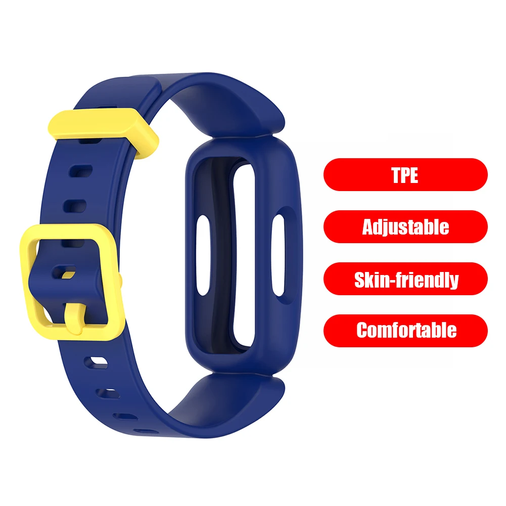 Сменный силиконовый ремешок для наручных смарт-часов цельный Браслет Fitbit Ace 3