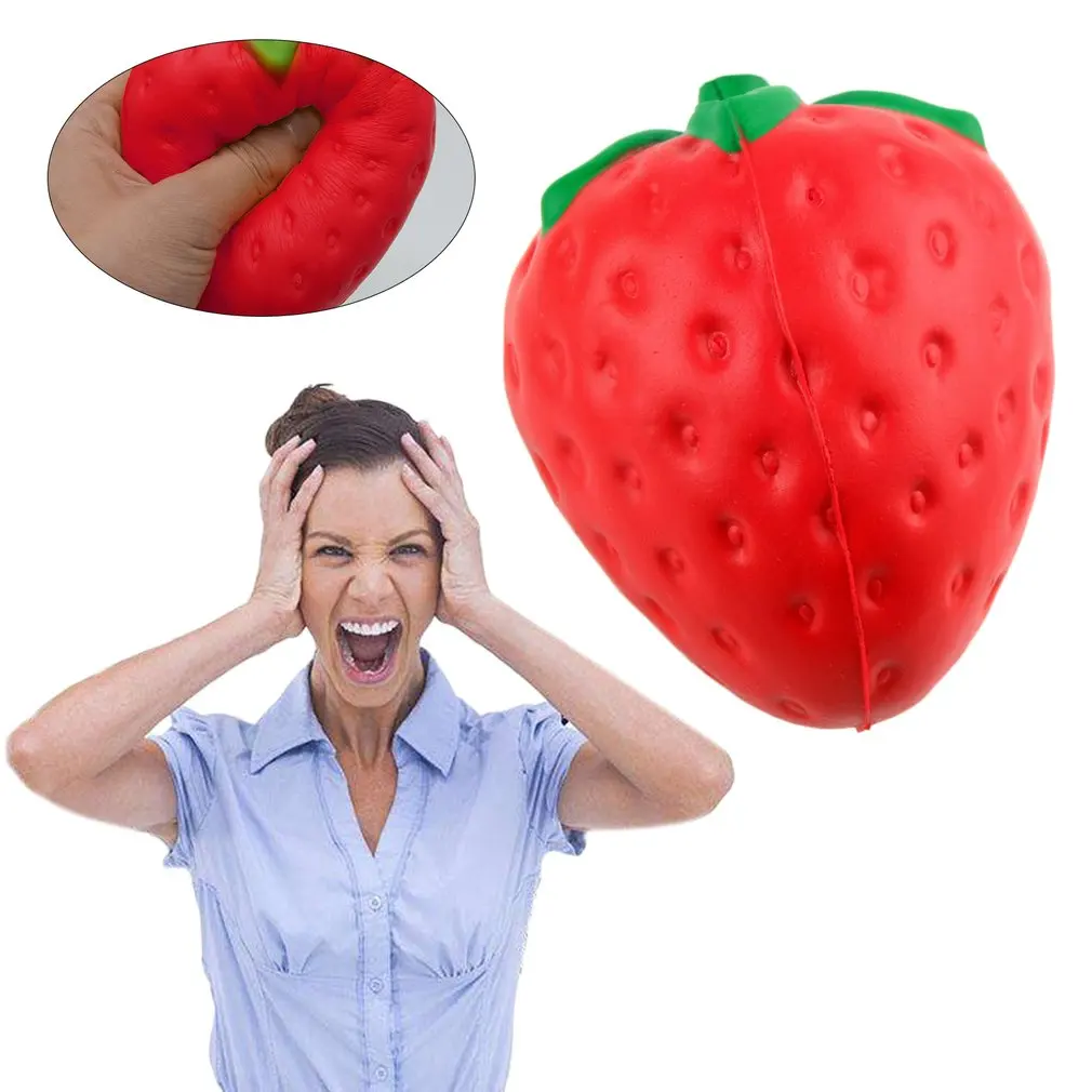 Мягкие фрукты в форме клубники медленно поднимающиеся игрушки для взрослых